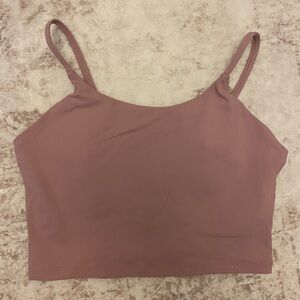 Mauve Cropped Sports Cami